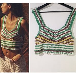 NEW Zara | Crochet Crop Tank